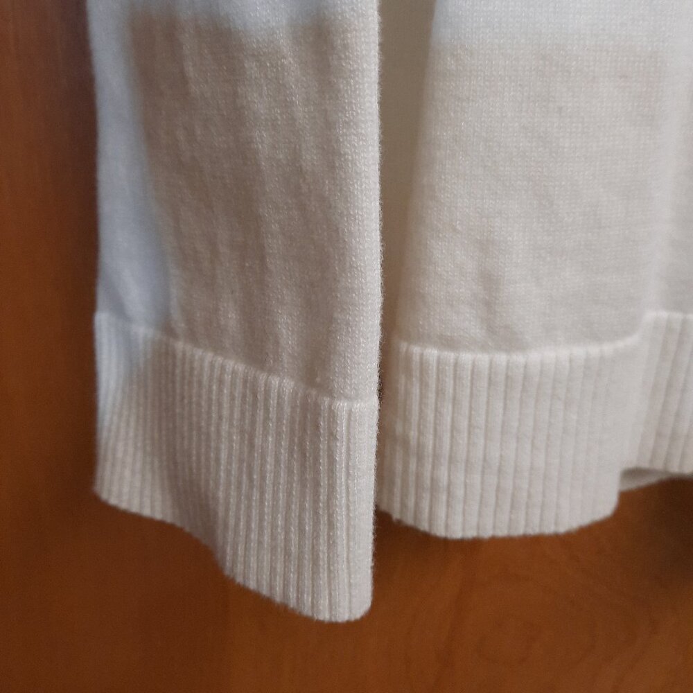 Sweater, Chistopher & Banks White Cardigan, Long Sleeves - Picture 3 of 5